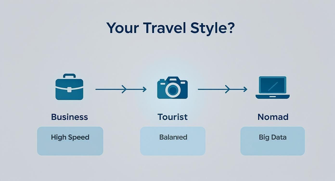 Infographic about best esim for travel