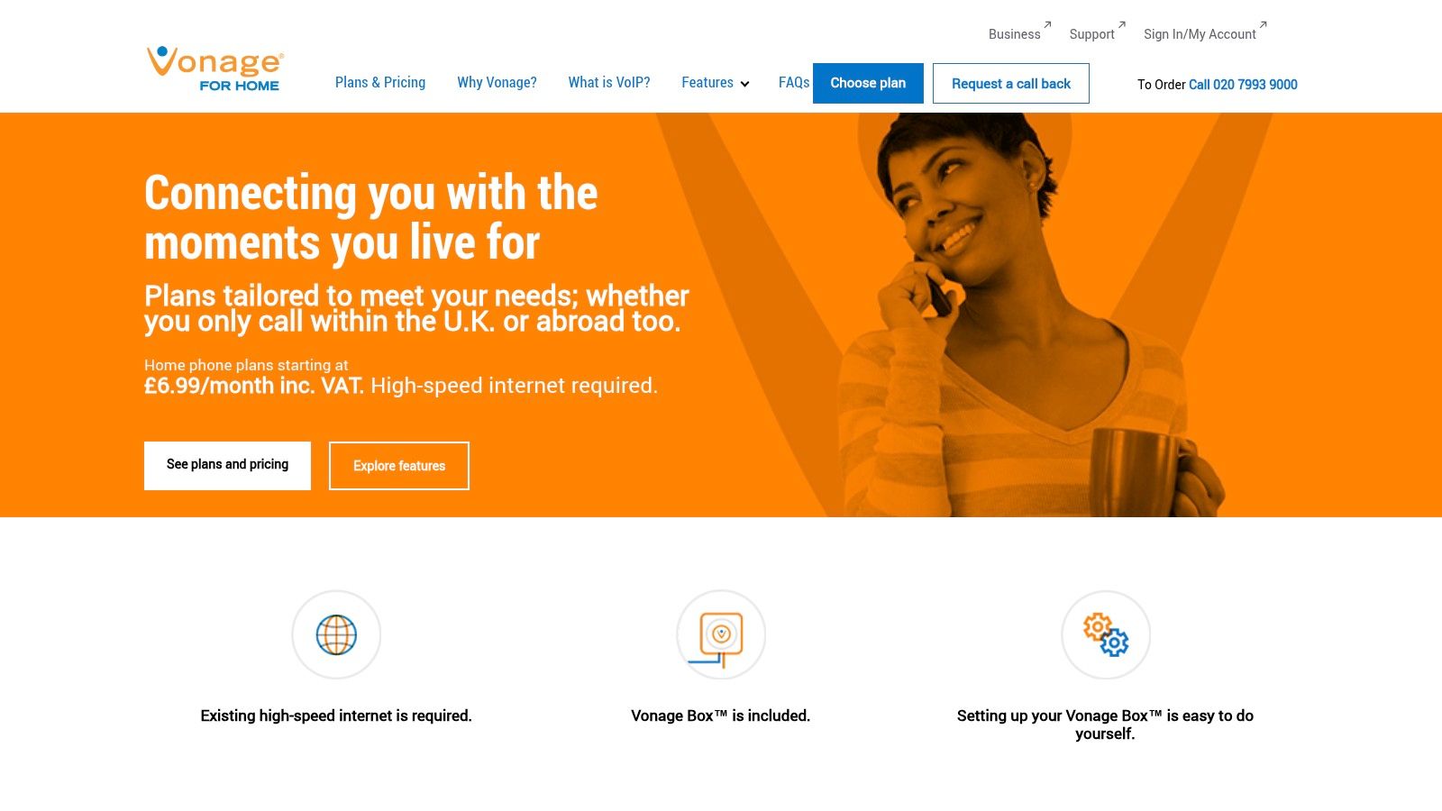Vonage for Home UK